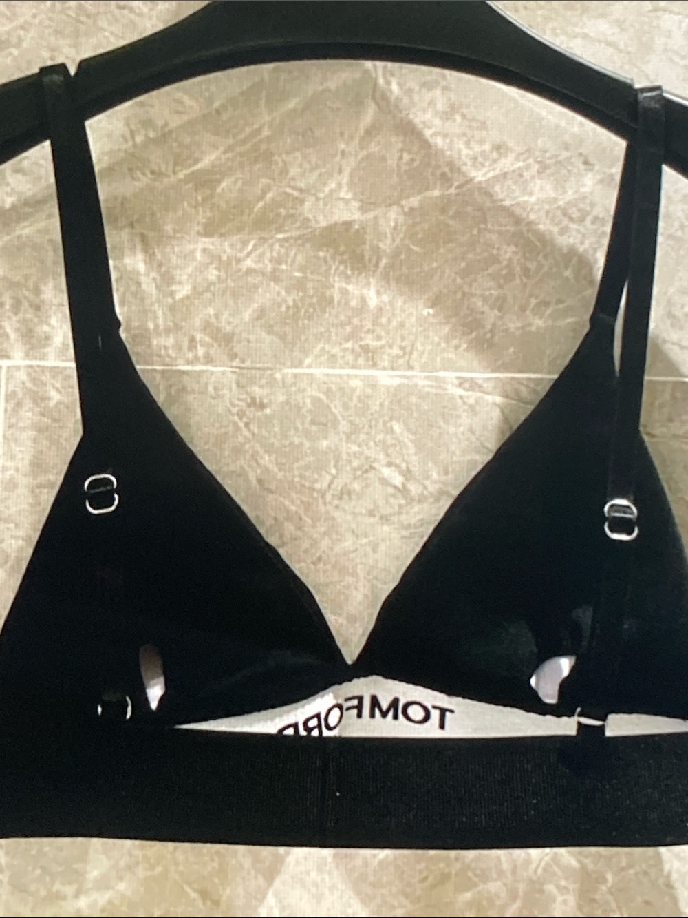Tom Ford Black Satin Camisole Bralette and Shorts Set - Picture 4 of 6